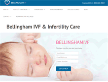 Tablet Screenshot of bellinghamivf.com